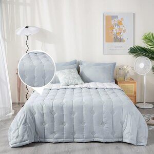 Queen Quilt Set - Reversible Colors - OEKO TEX Certified - LUX10002